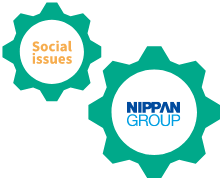 日販グループの事業を通じた社会課題解決の推進を表したイメージ画像
